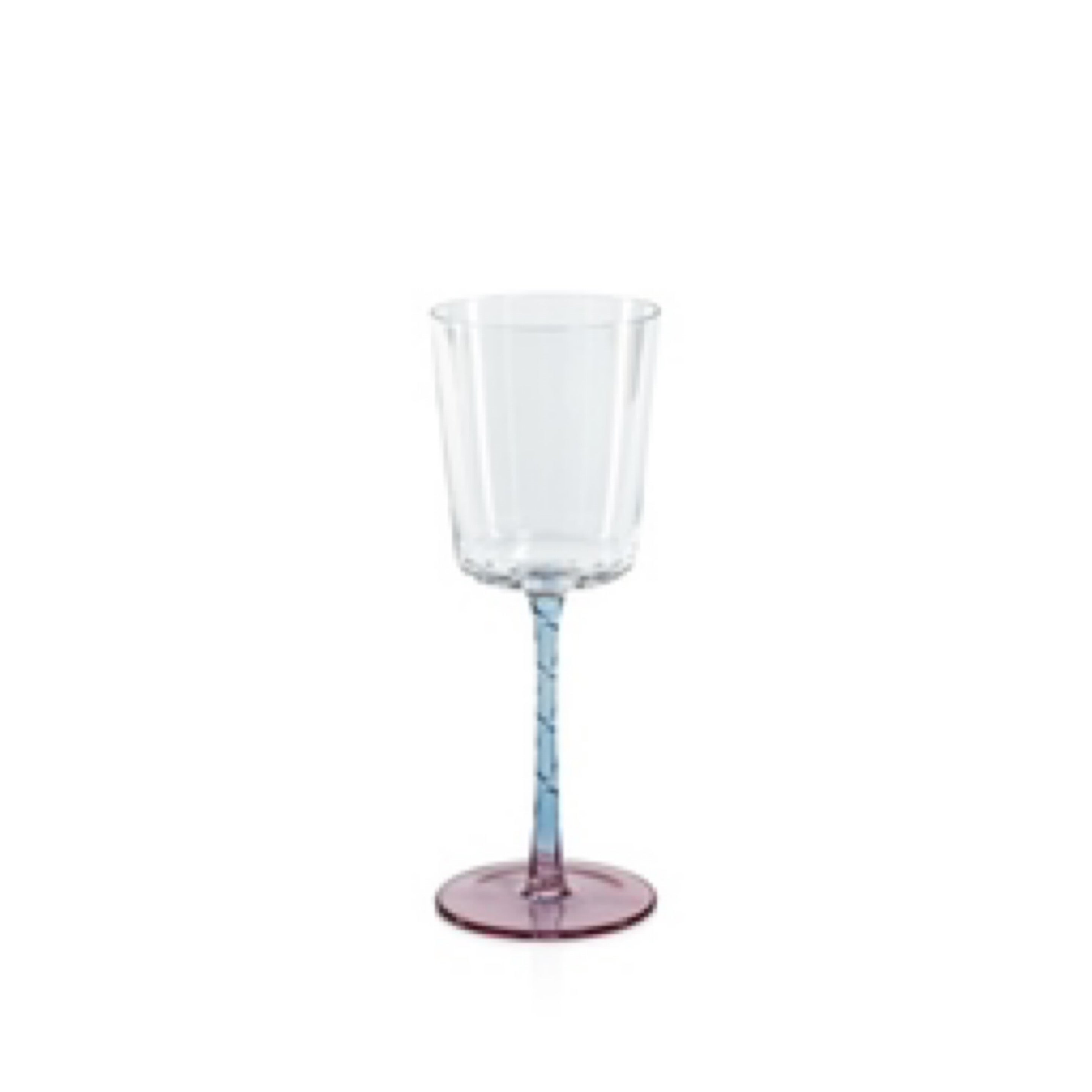 ZX White Wine Glass Pink/Blue Glassware (Set of 12) | Dish It Out, NY