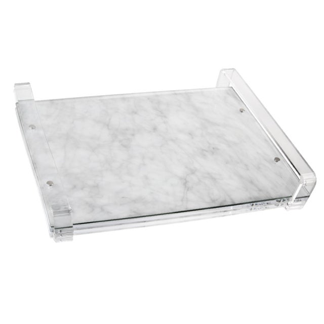 Challah Board - Marble & Clear Handles – Il'argento
