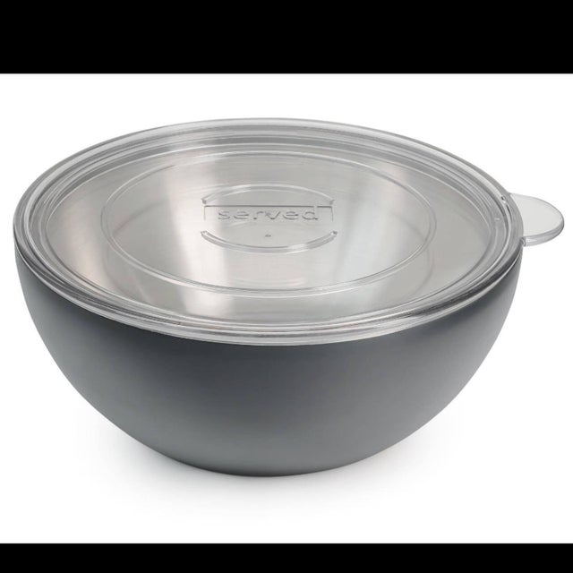 Doma Vita Large Decorative Bowl, Stainless Steel Salad Serving